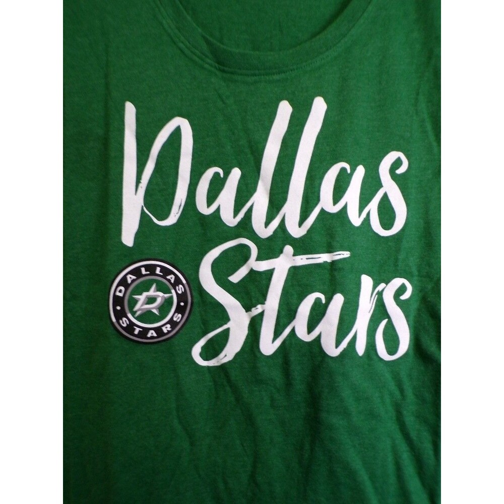 47 Brand Dallas Stars Women's M Kelly Green T Shirt Scoop Neck Tee - Picture 2 of 4